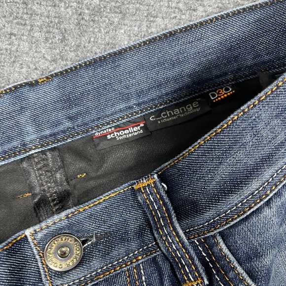 Vintage Y2K Rokker 30x29 Blue Schoeller Dynatec Motorcycle Denim Jeans 0657 - Picture 3 of 13